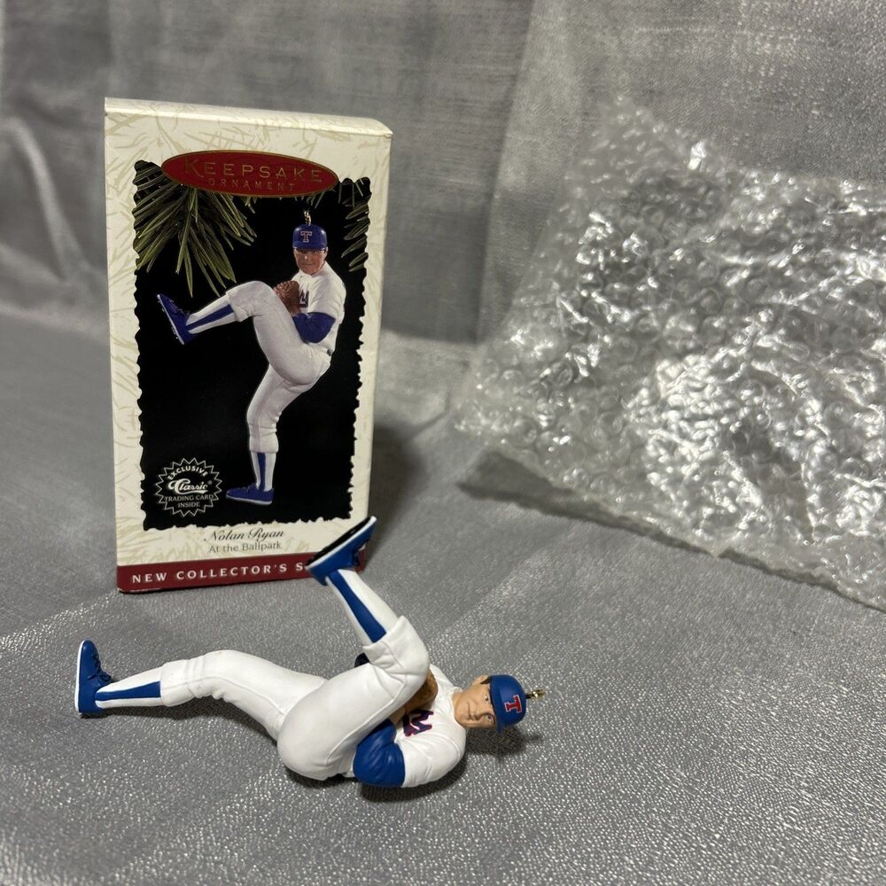 MLB Nolan Ryan At The Ballpark Texas Rangers Hallmark Keepsake Ornament Xmas